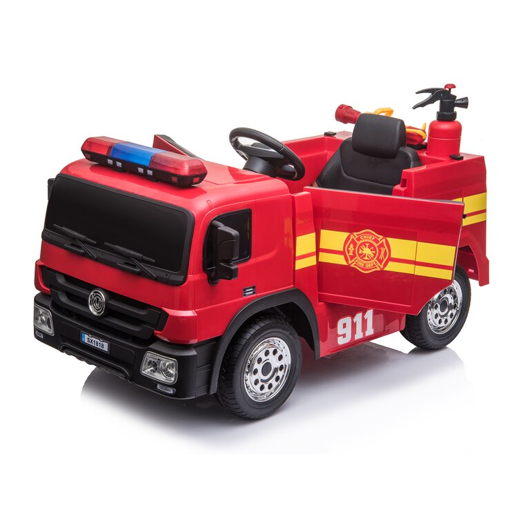 Power wheels sale fire truck battery